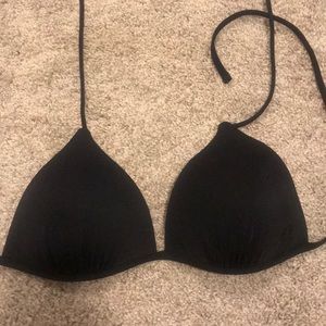 Black bathing suit top